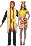 Hot Dog & French Fry Dress Couples Costume, Adult One Size & Women's 2-8