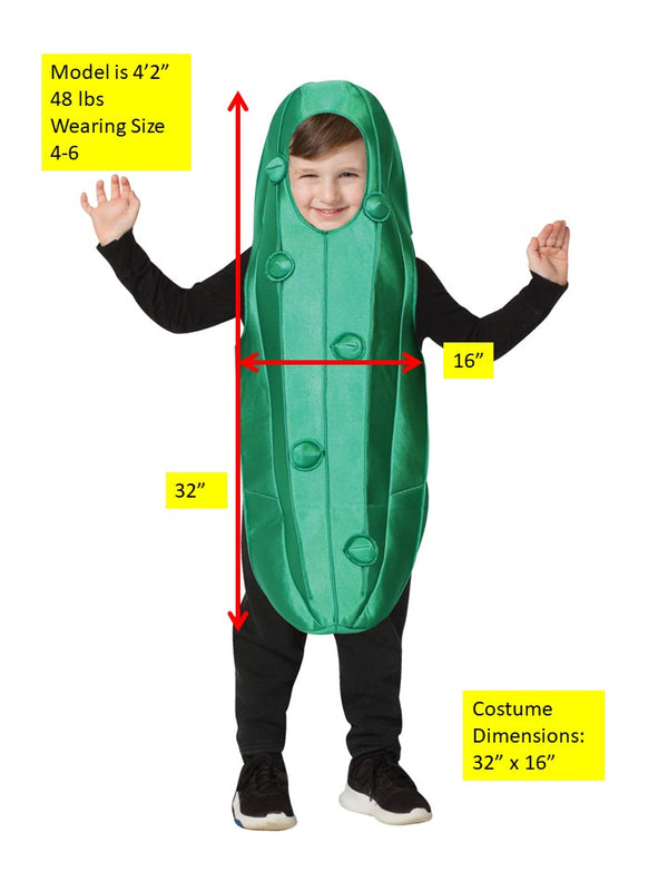 Ultimate Pickle Halloween Costume, Child Size 4-6