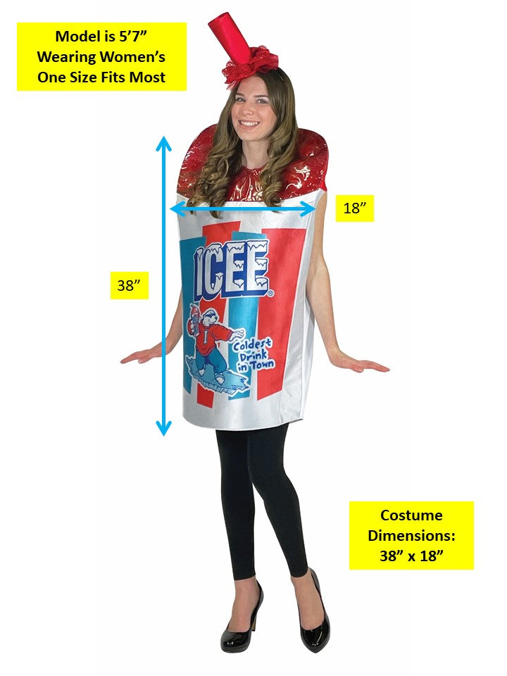 ICEE Sparkle Red Costume, Adult One Size