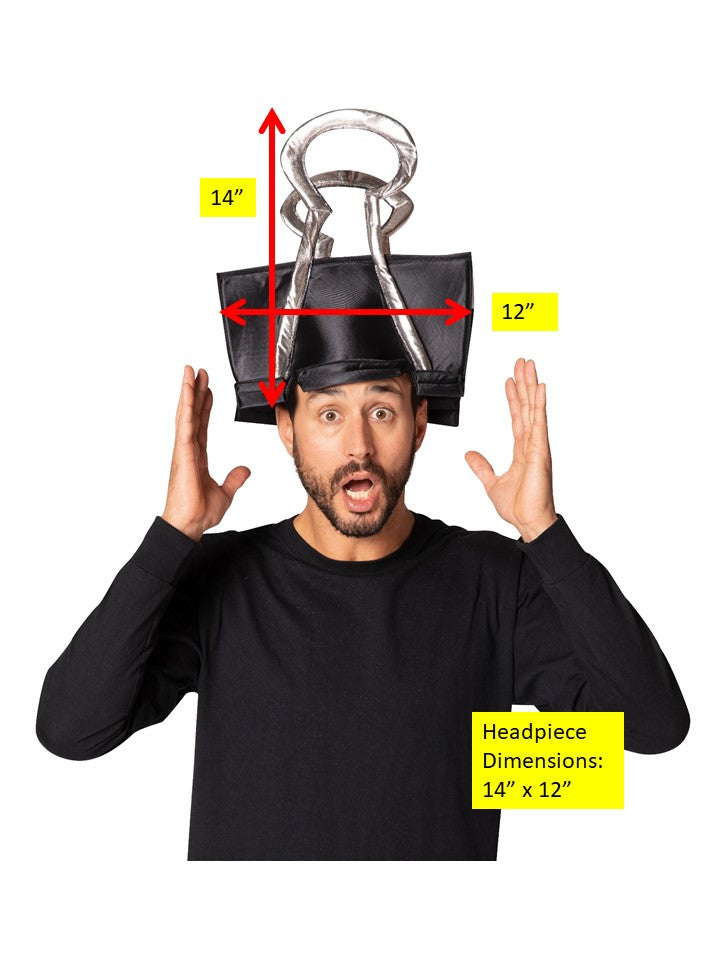 Binder Clip Hat Costume, Adult One Size