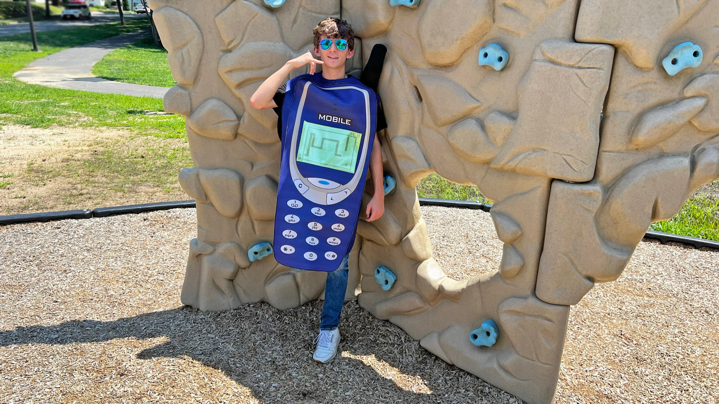 Retro 2000's Cell Phone Costume, Adult One Size