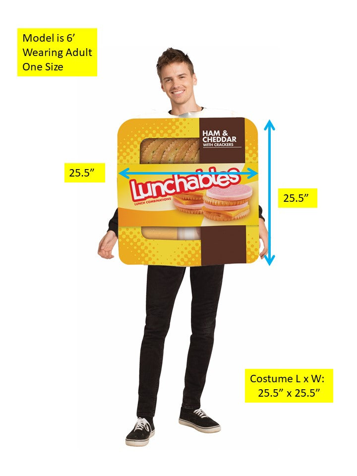 Kraft Lunchables Convenience Meals Halloween Costume, Adult One Size