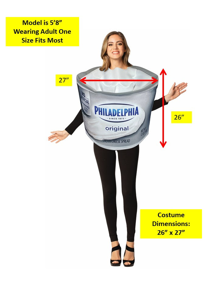 Kraft Philadelphia Cream Cheese Costume, Adult One Size