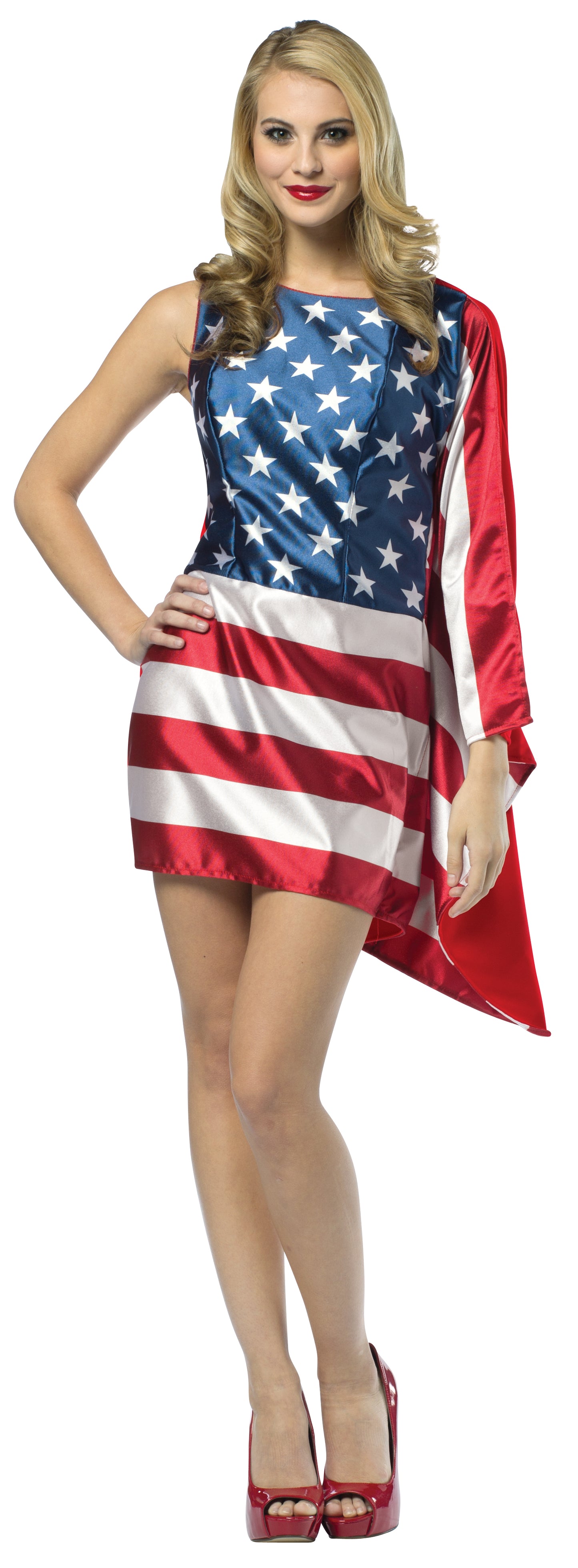 USA Flag Dress Costume, Women's Size 4-8