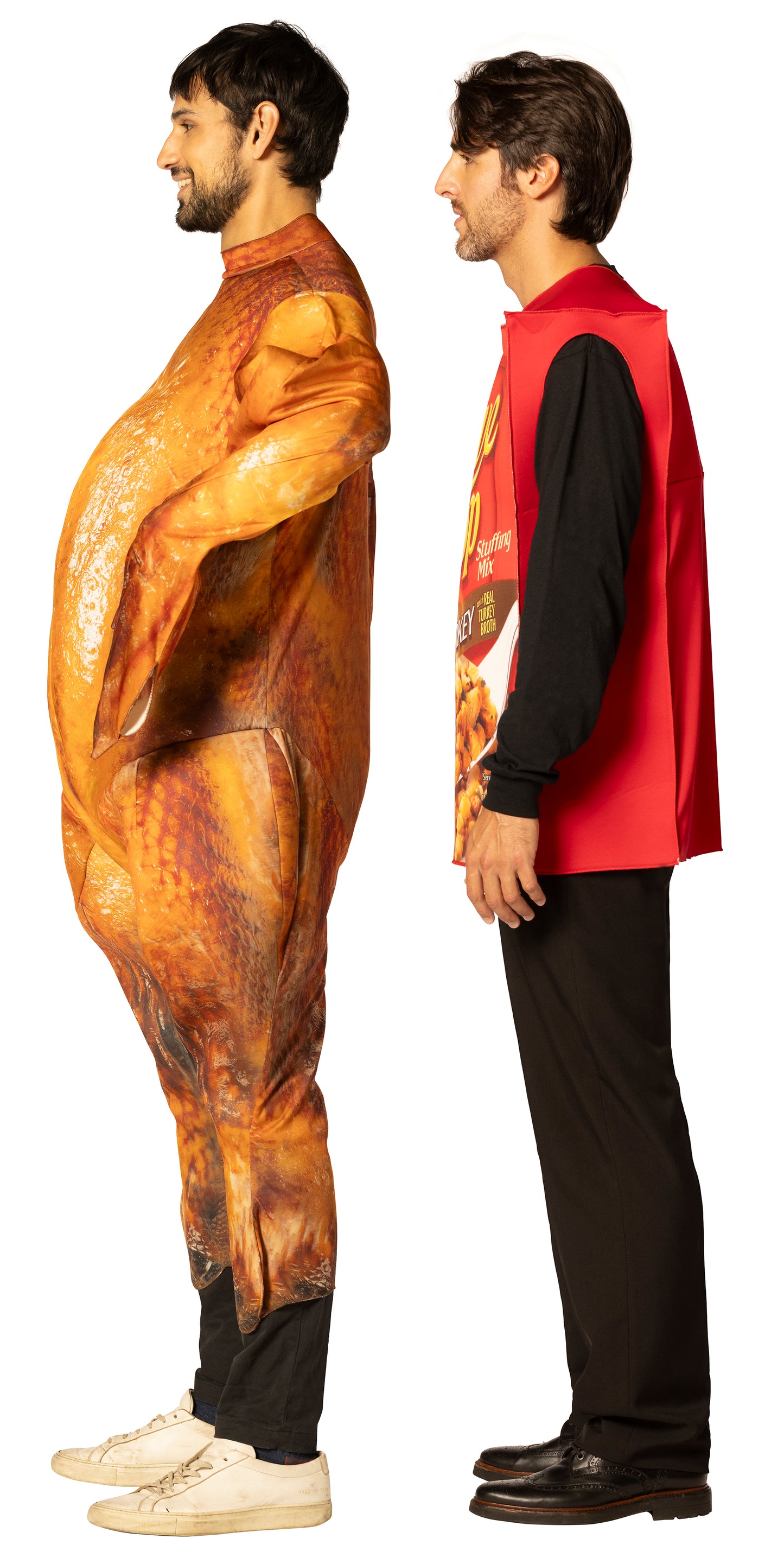 Thanksgiving Feast - Kraft Stove Top Turkey Stuffing & Cooked Turkey Couples Costume, Adult One Size