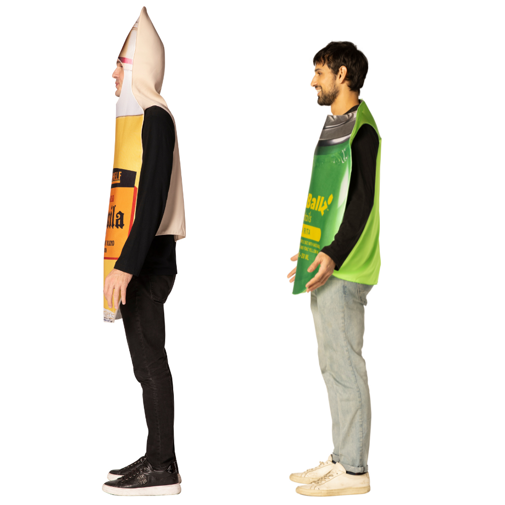Tequila Rita Couple - BuzzBallz Tequila 'Rita & Tequila Bottle Couples Costume, Adult One Size