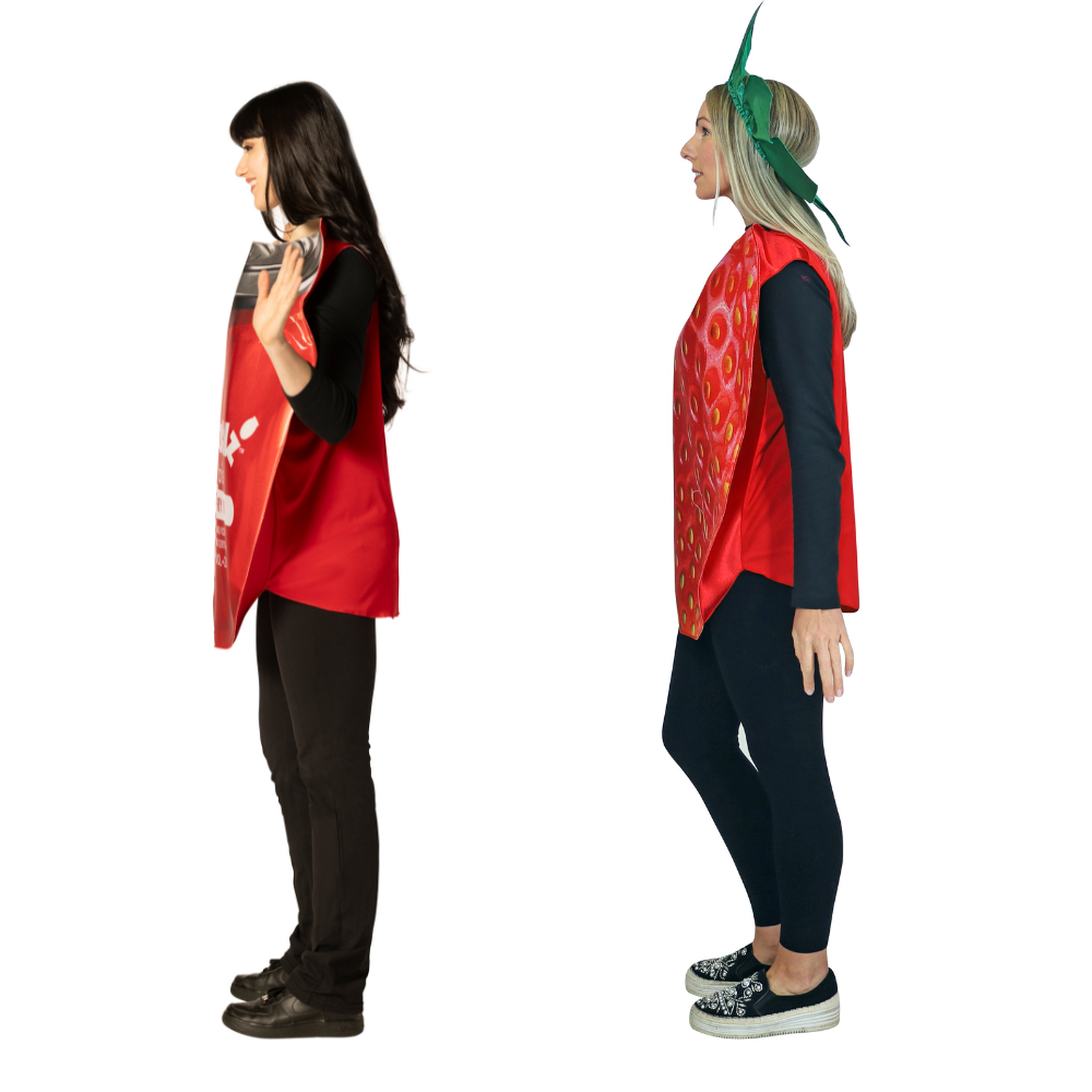 BuzzBallz Strawberry Rita Couples Costume Set, Adult One Size