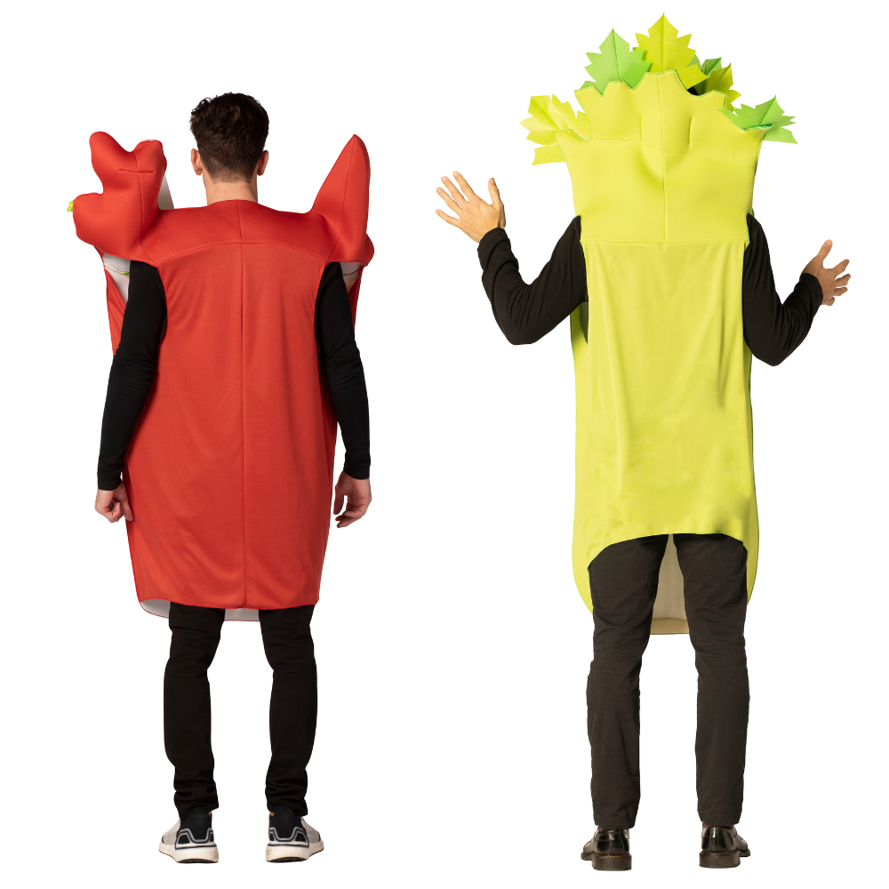 Bloody Sunday - Celery & Spicy Tomato Juice Couples Costume, Adult One Size