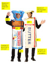 Bread and Butter - Loaf of Bread & Stick of Butter Tunic Couples Costume, Adult One Size