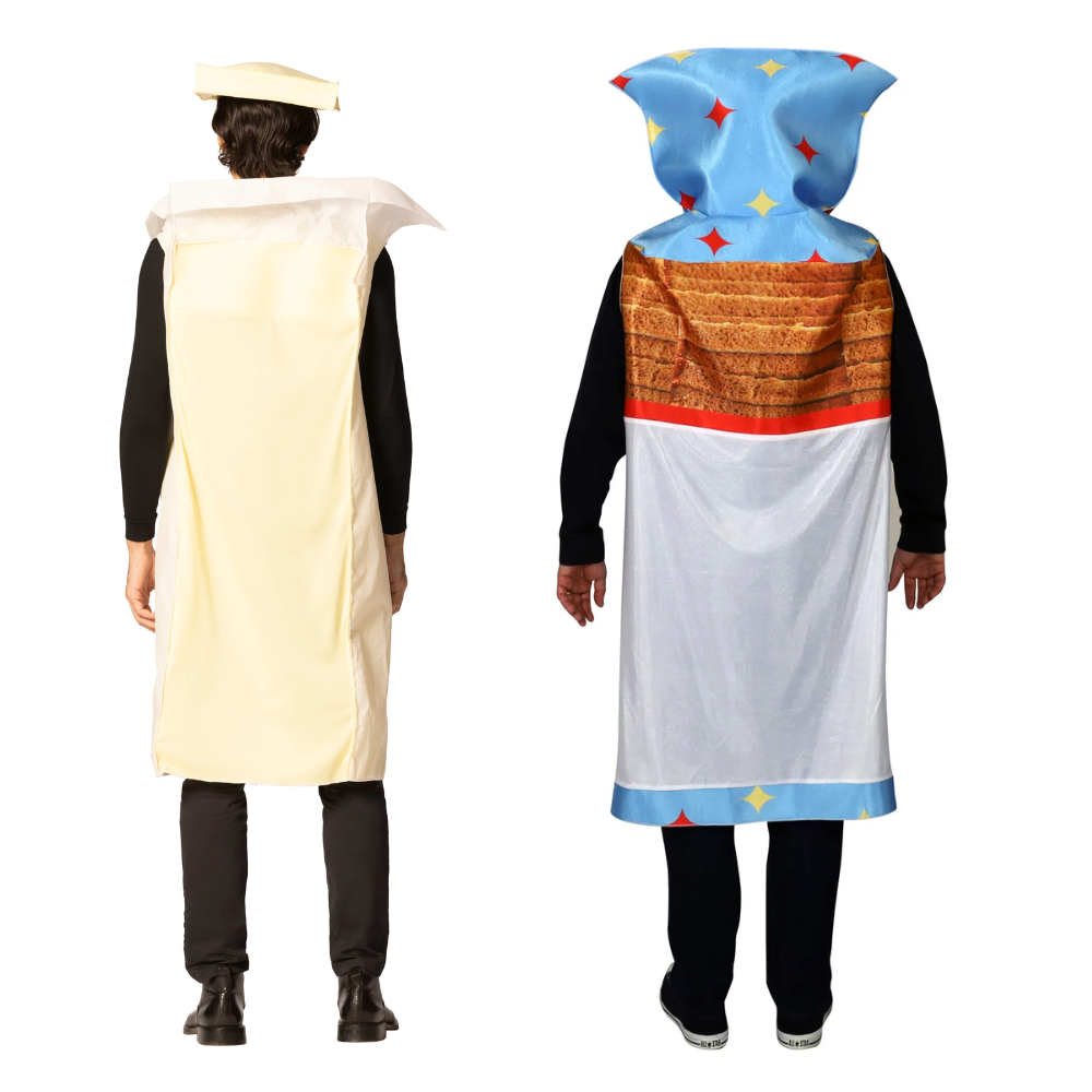 Bread and Butter - Loaf of Bread & Stick of Butter Tunic Couples Costume, Adult One Size