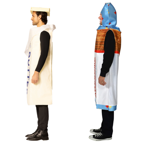 Bread and Butter - Loaf of Bread & Stick of Butter Tunic Couples Costume, Adult One Size
