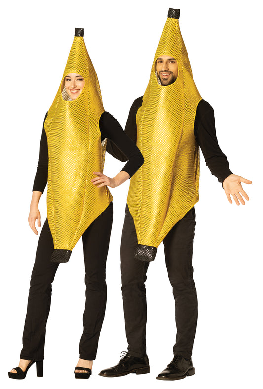 Glitzy Banana XXS & OS Couple Costume, Sizes XXS & Adult One Size