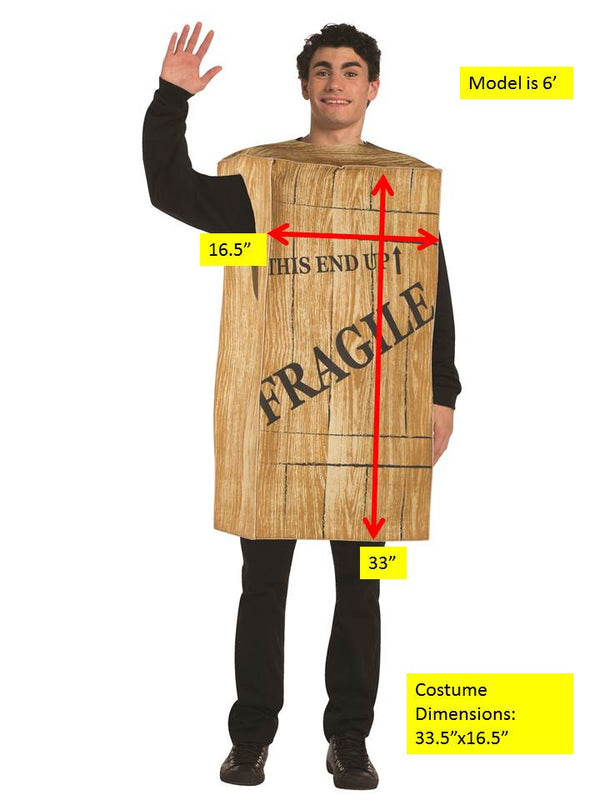 Fragile Leg Lamp Crate Costume, Adult One Size