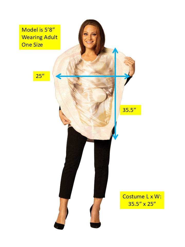 Oyster Costume Halloween Costume, Adult One Size