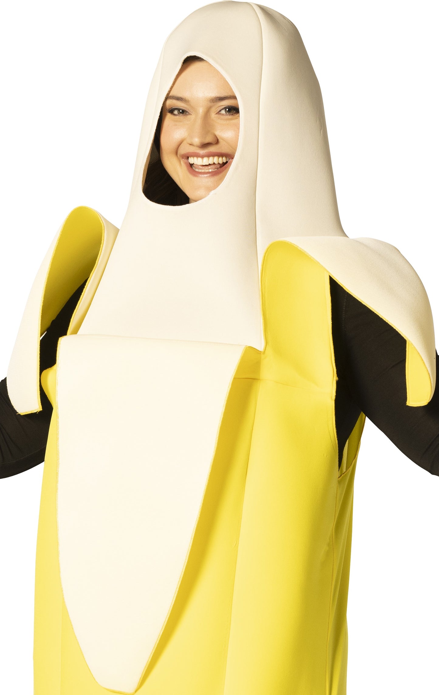 Peeled Banana Halloween Costume, Adult Plus Size