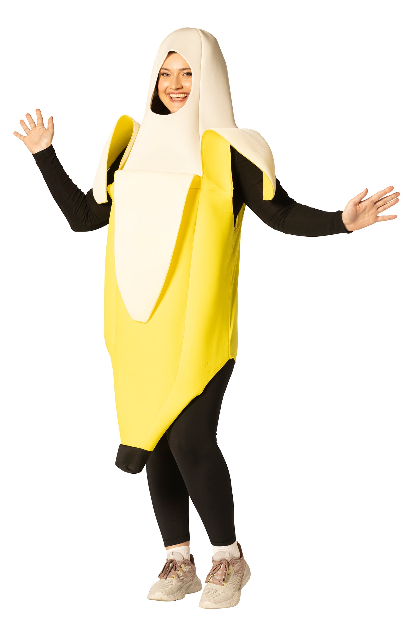 Peeled Banana Halloween Costume, Adult Plus Size