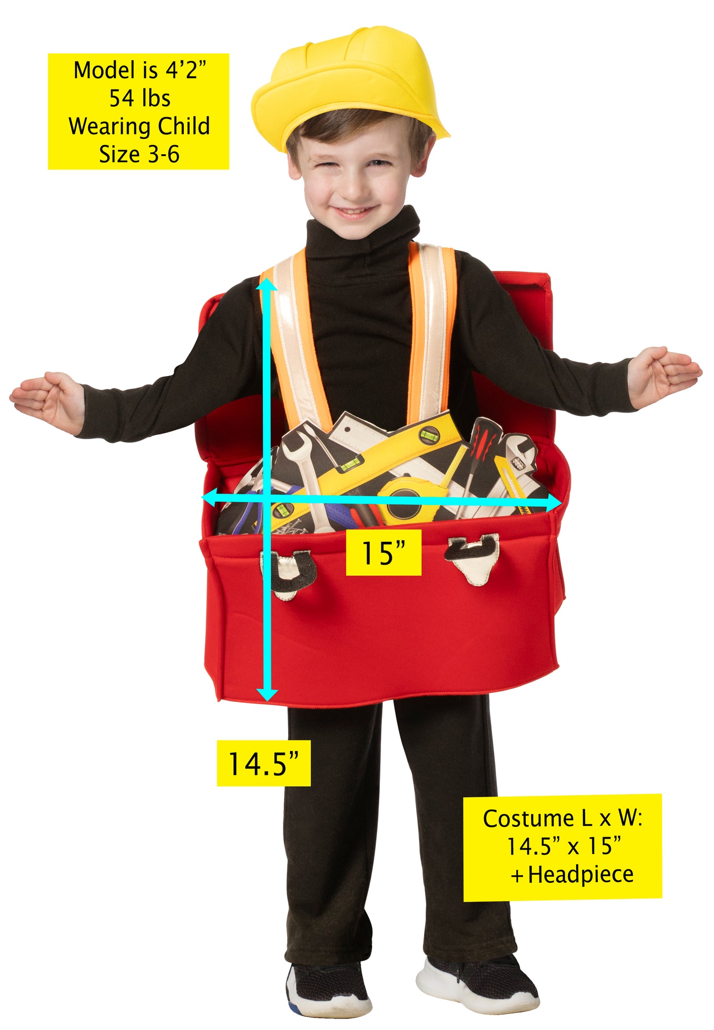 Tool Box Costume, Child Size 3-6