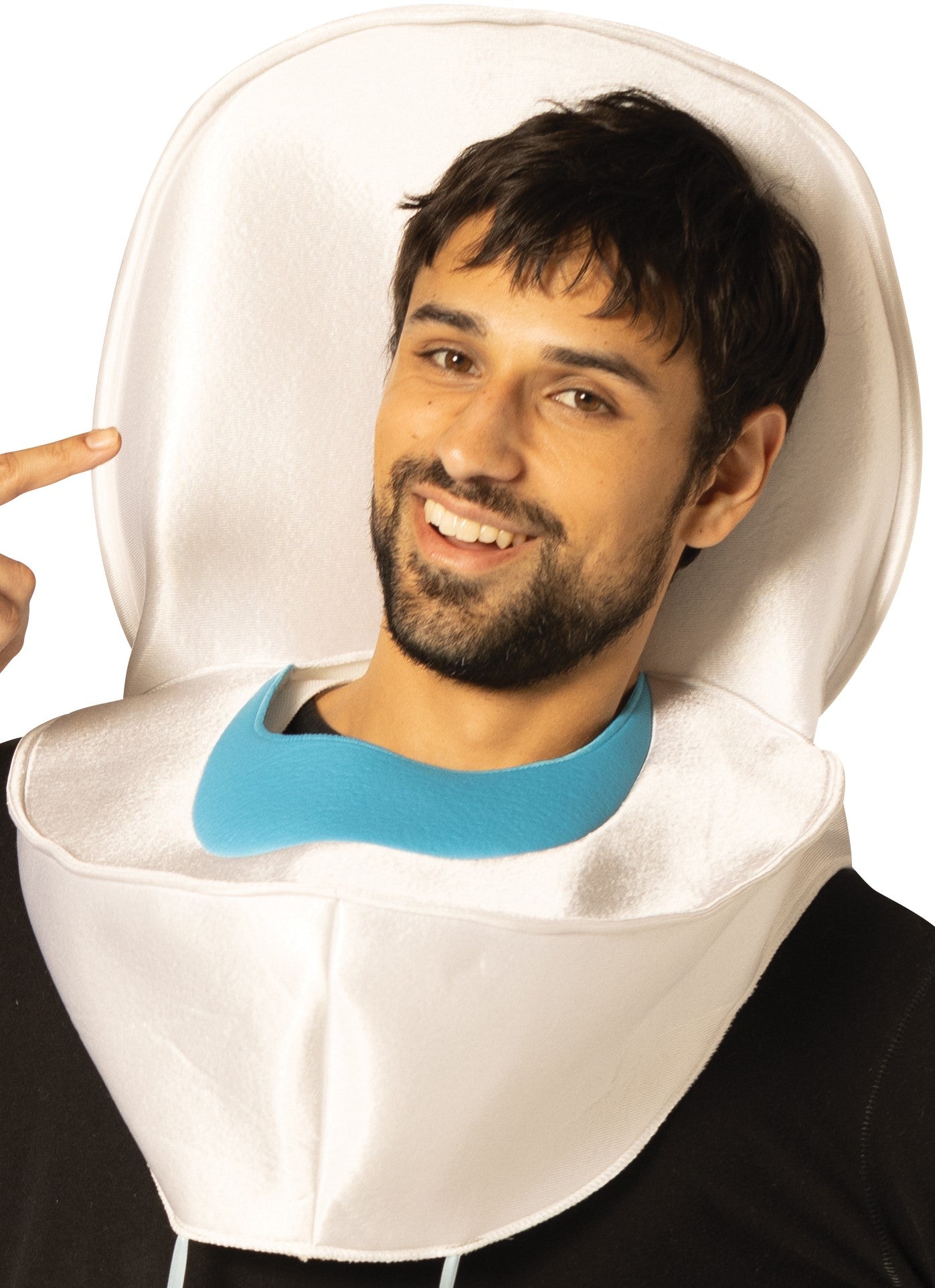 Toilet Seat w.Roll Holder Headpiece Costume, Adult One Size