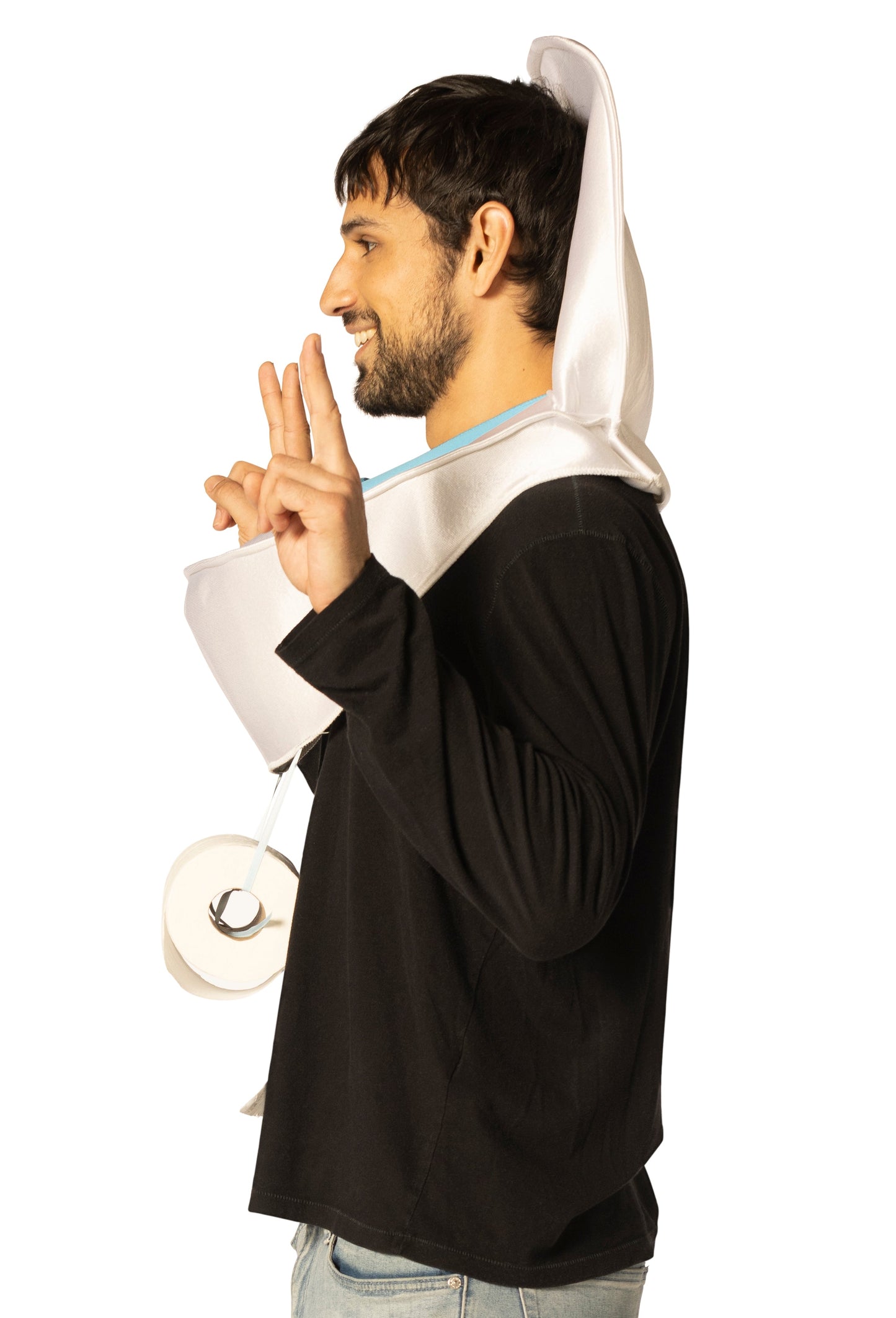 Toilet Seat w.Roll Holder Headpiece Costume, Adult One Size