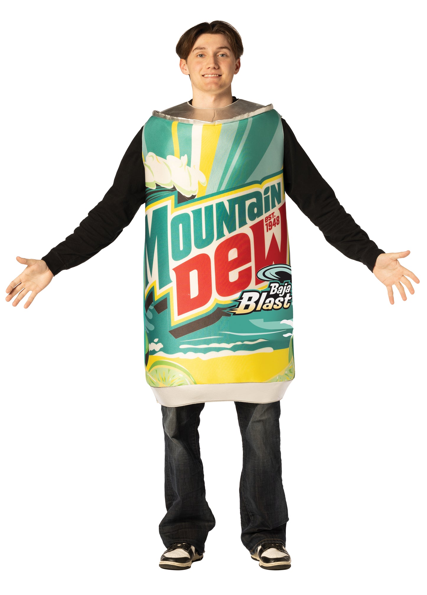 Mountain Dew Baja Blast Can Costume, Adult One Size