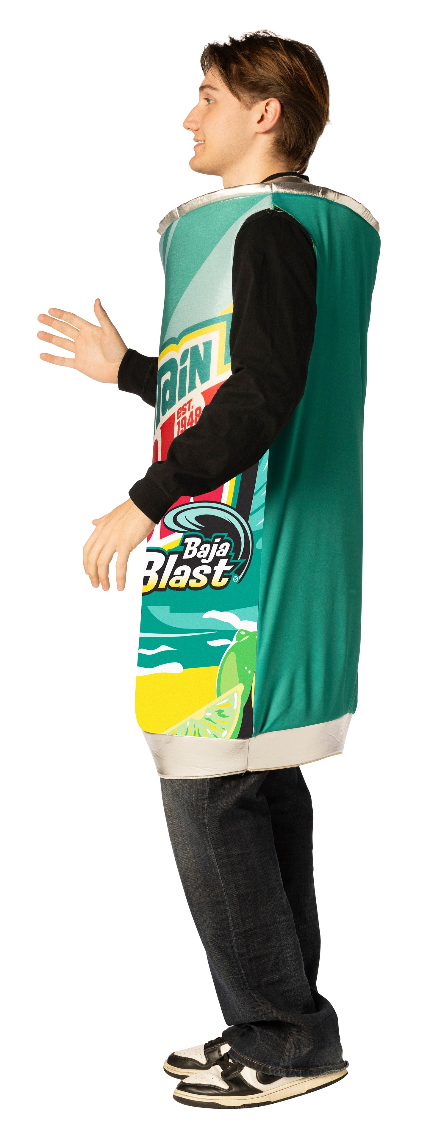 Mountain Dew Baja Blast Can Costume, Adult One Size
