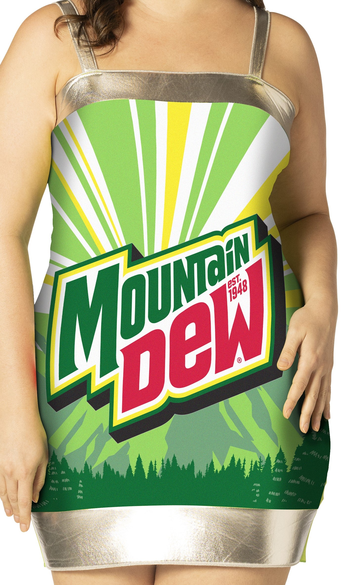 Mountain Dew Dress Costume, Women's Various Sizes