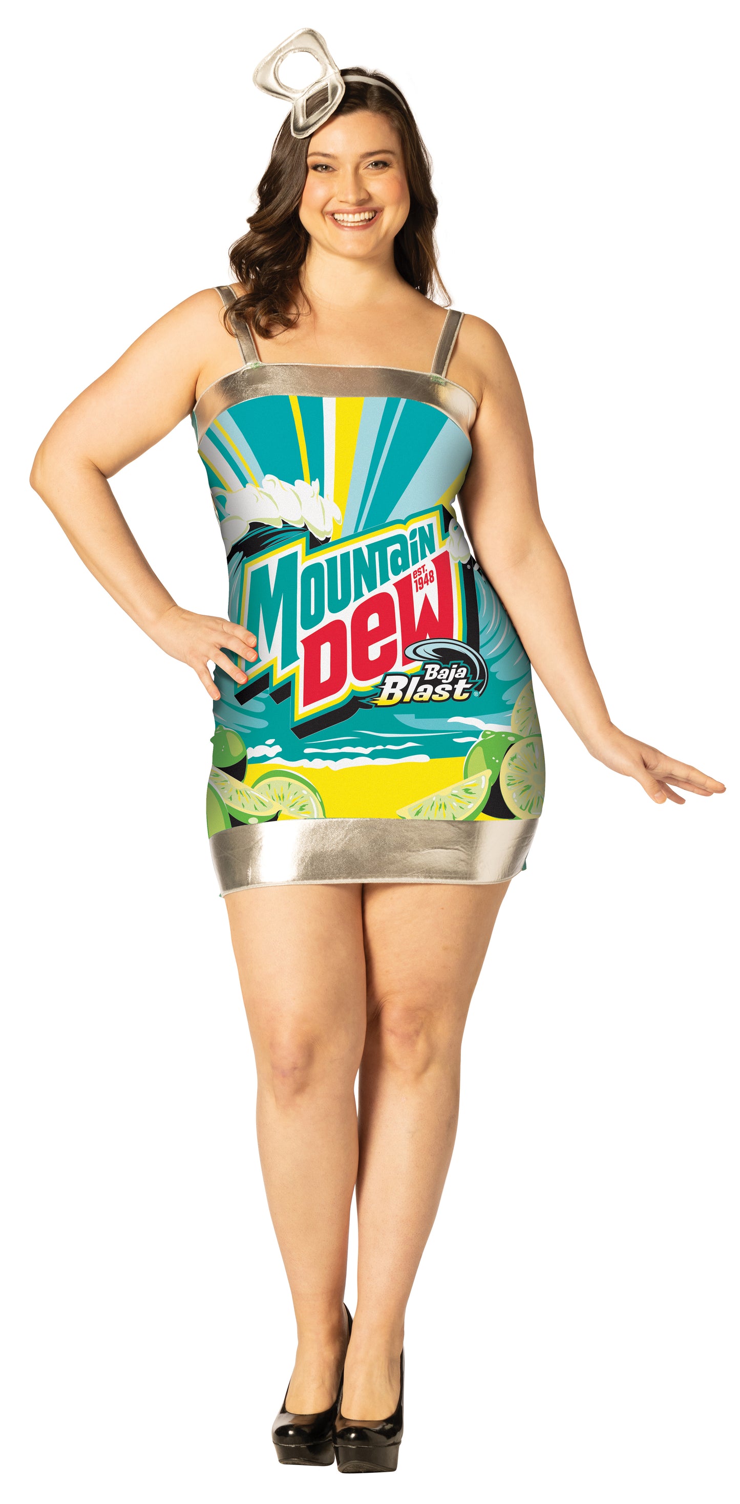 Mountain Dew Baja Blast Dress Costume, Women's Various Sizes