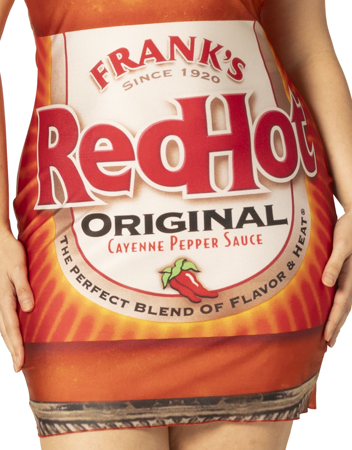 Frank's Red Hot Sauce Dress Costume, Women's Various Sizes