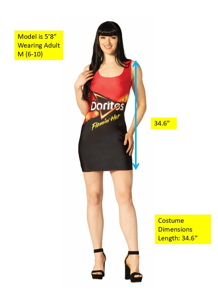Doritos Flamin' Hot Dress Costume, Women's Various Sizes