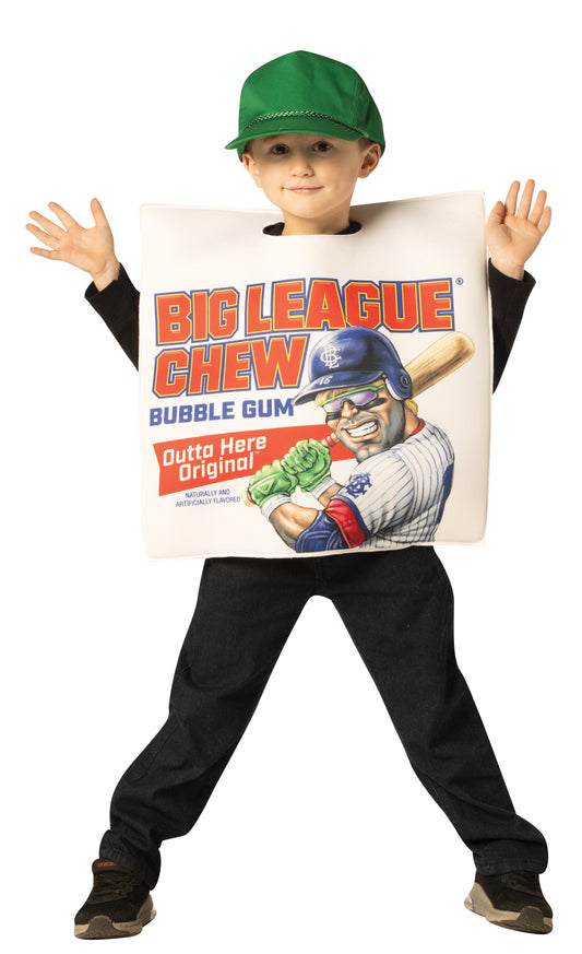 Big League Chew Gum Original Costume, Child Sizes 3-6 & 7-10
