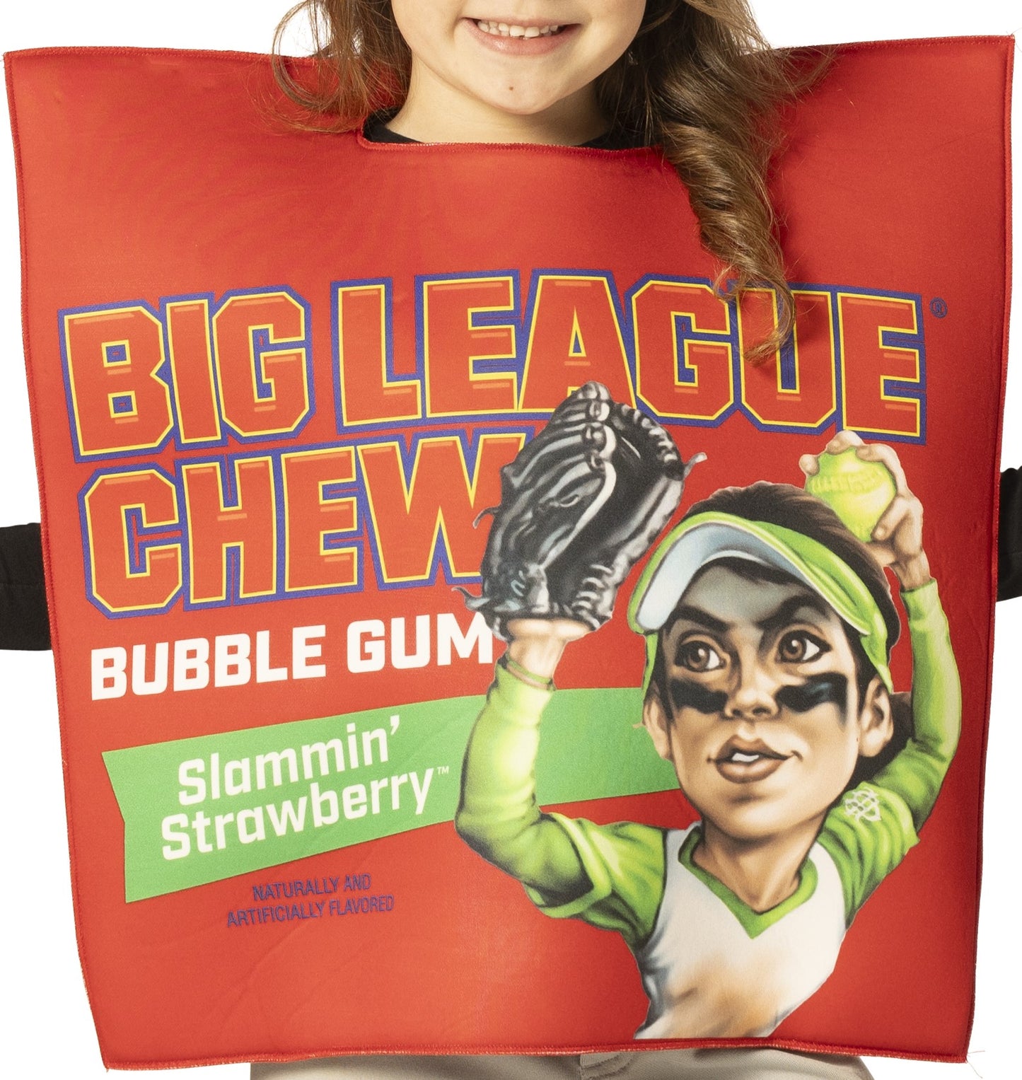 Big League Chew Gum Strawberry Costume, Child Sizes 3-6 & 7-10