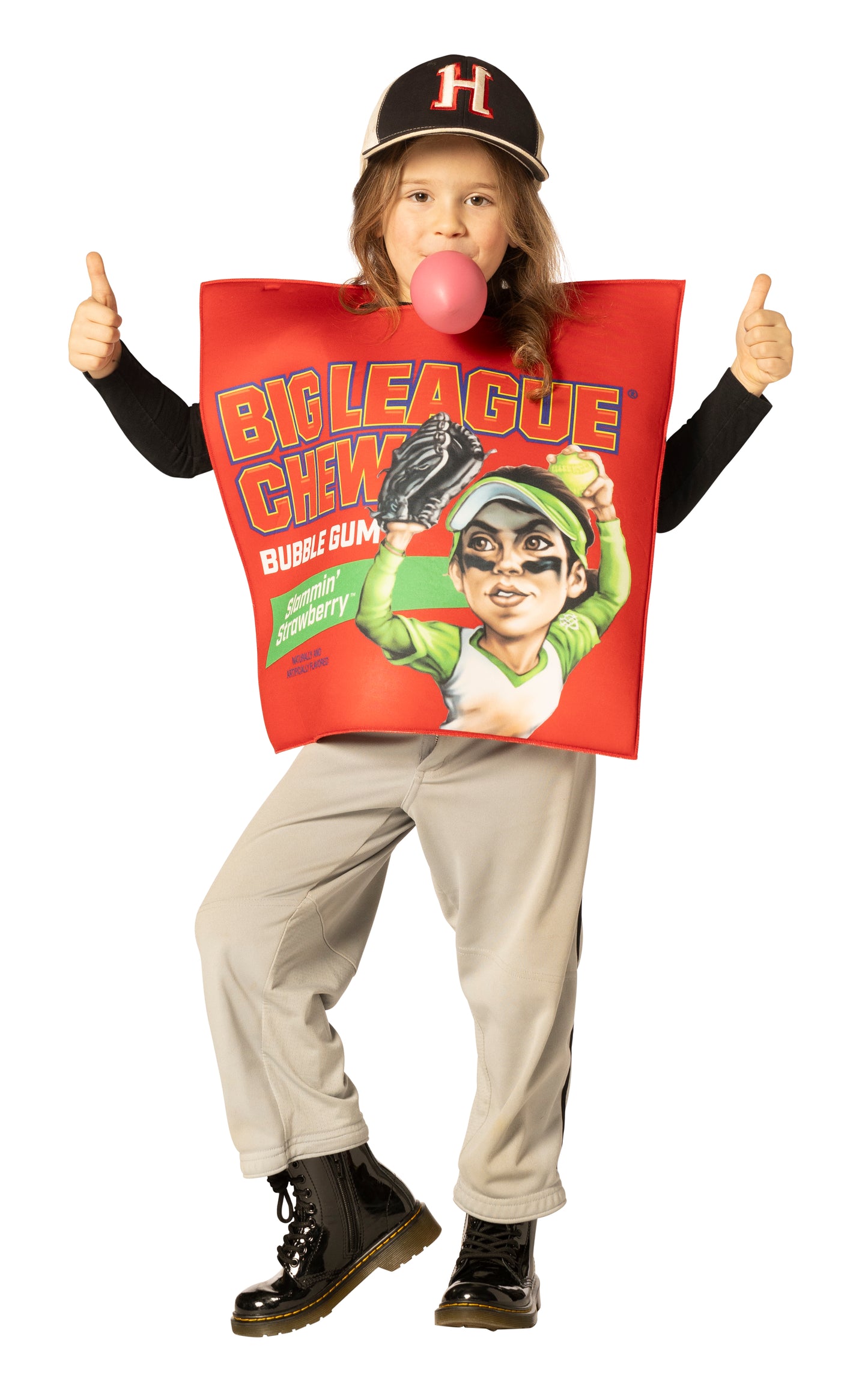 Big League Chew Gum Strawberry Costume, Child Sizes 3-6 & 7-10