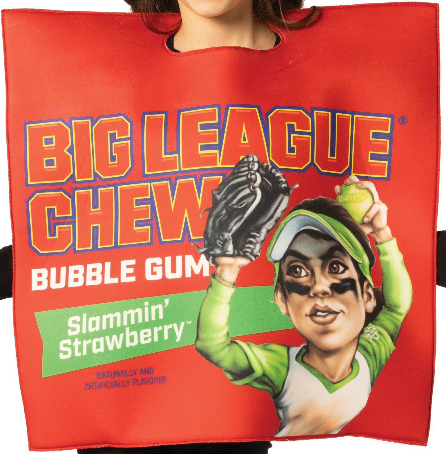 Big League Chew Gum Strawberry Costume, Child Sizes 3-6 & 7-10