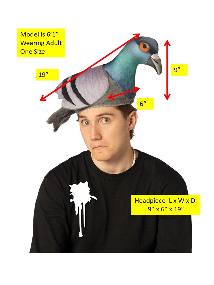 Pigeon Hat Costume, Adult One Size