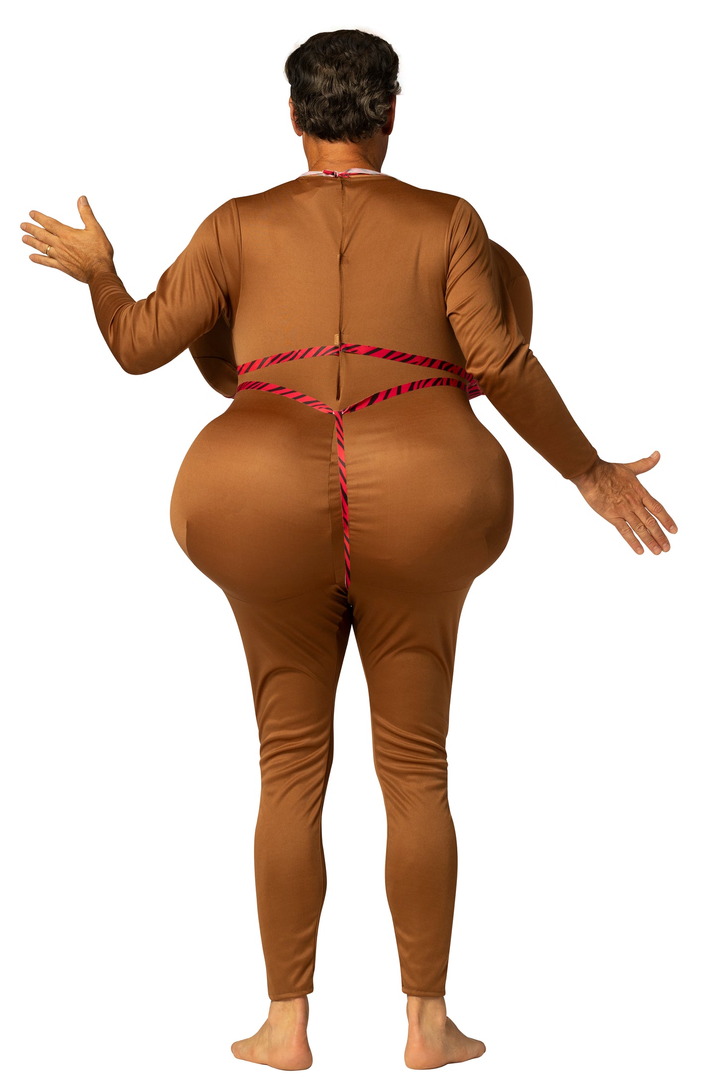 Bronzed Big Bikini Babe Beauty Halloween Costume, Brown, Adult One Size