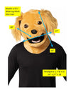 Brown Dog Head Halloween Costume, Adult One Size