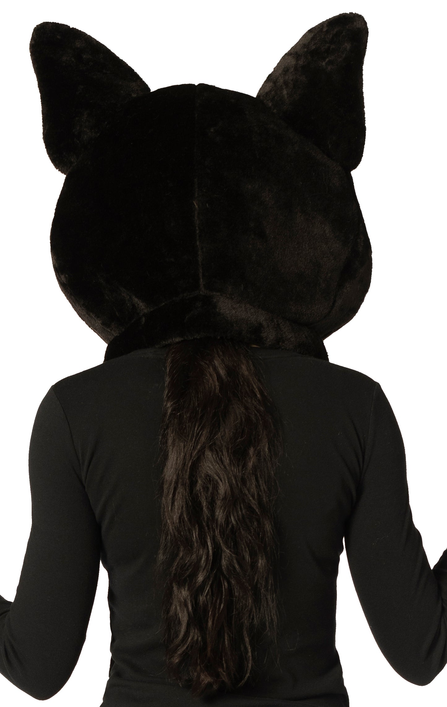 Black Cat Head Halloween Costume, Adult One Size