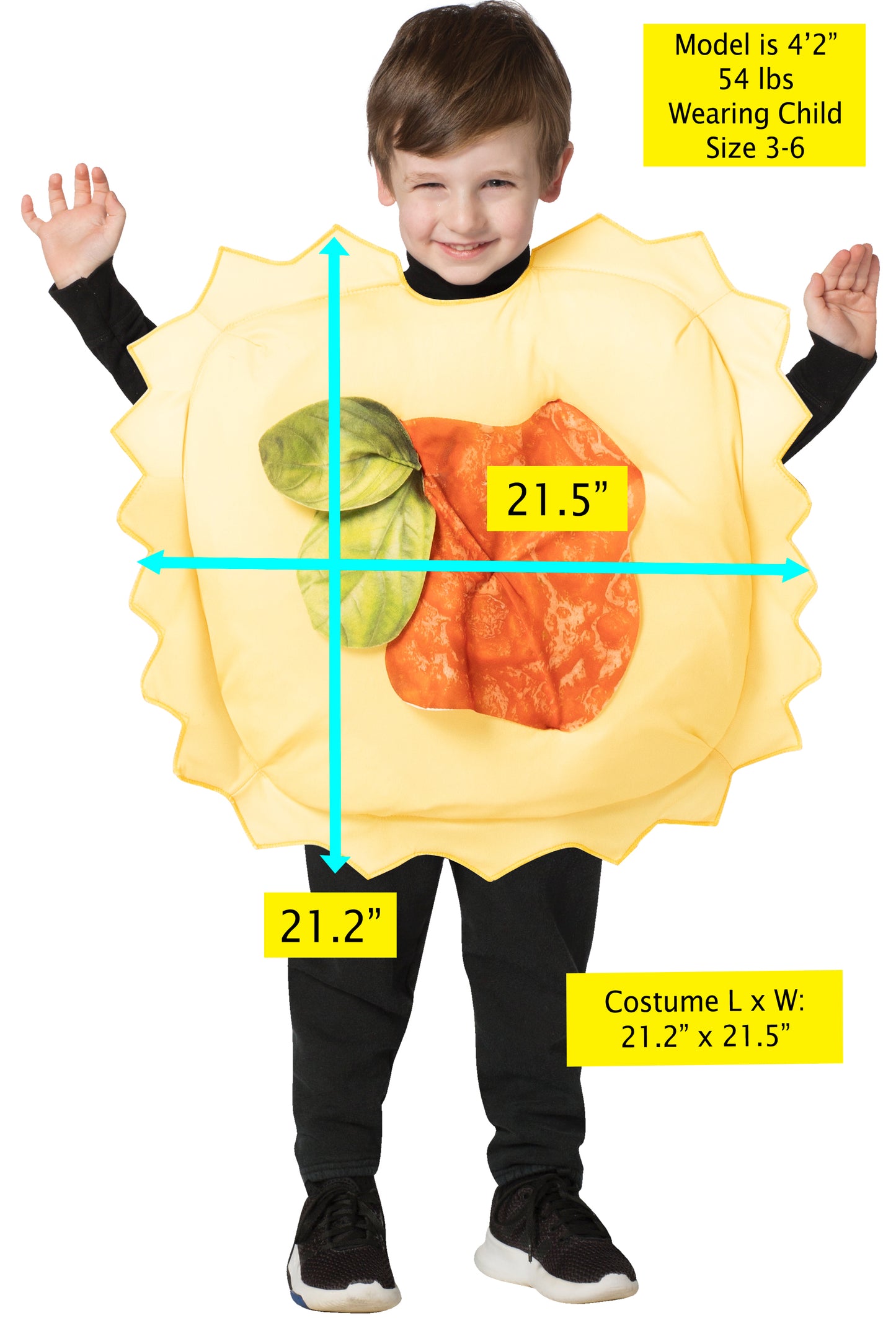 Ravioli Costume, Child Size 3-6