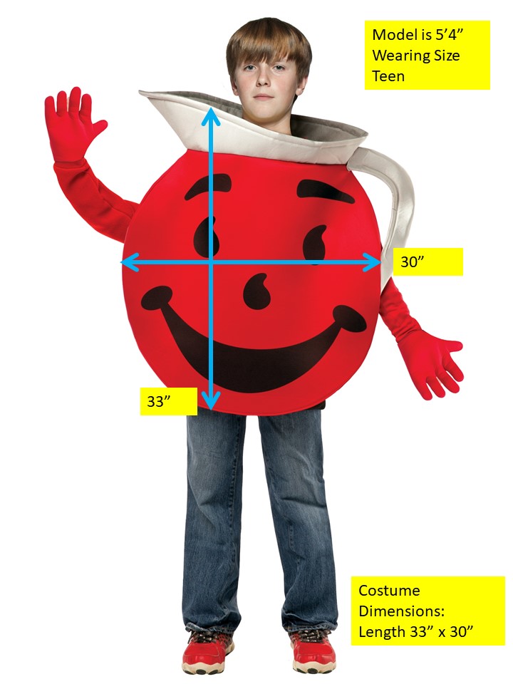 Kool Aid Guy Costume, Teen One Size