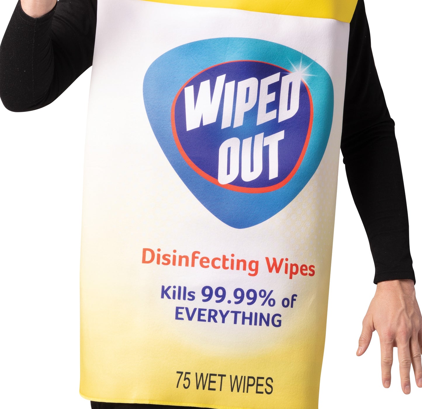 Wiped Out! Disinfecting Sanitizer Wipes Halloween Costume, Adult One Size