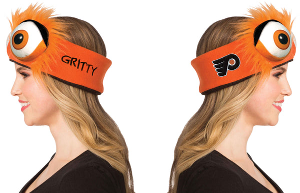 NHL's Philadelphia Flyers Gritty Mascot Head-wear 4 Piece Fan Pack, Adult One Size