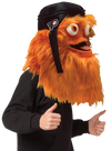 NHL's Philadelphia Flyers Gritty Mascot Head-wear 4 Piece Fan Pack, Adult One Size