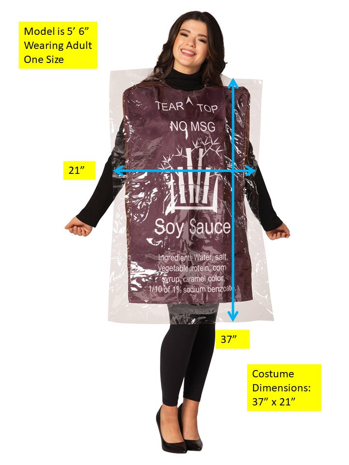 Soy Sauce & Chopsticks Couples Costume, Adult One Size