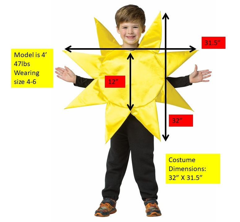Storm Cloud and Sun Kids Bundle Costume, Child Size 4-6