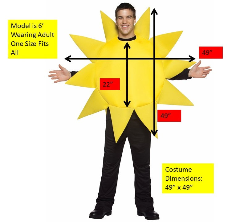 Rainbow & Sun Couples Costume, Adult One Size
