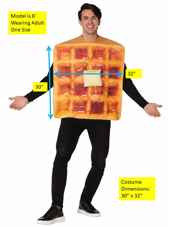 Waffle & Ice Cream Cone Couples Costume, Adult One Size