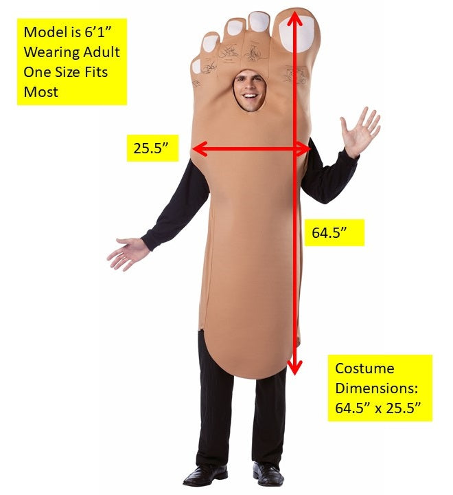 Big Foot Costume, Adult One Size