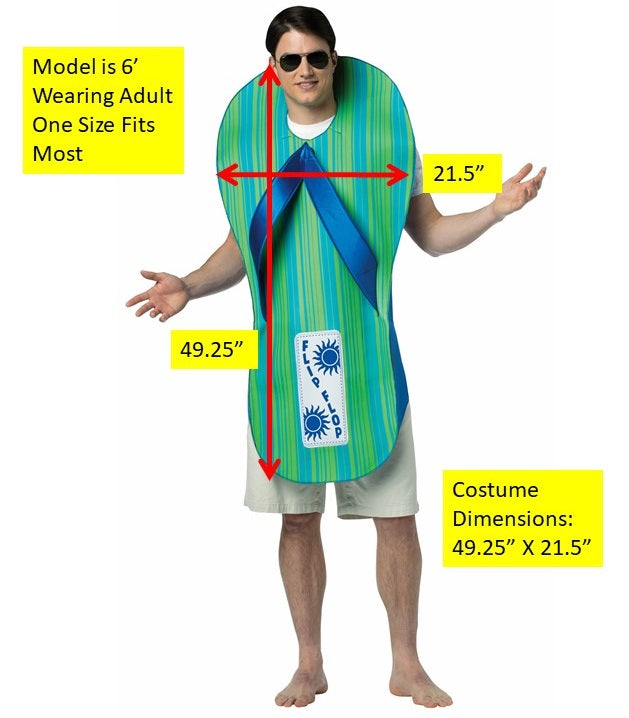 Flip Flop Costume, Adult One Size