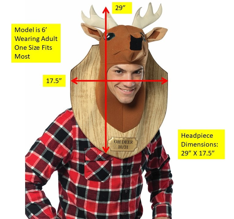 Oh Deer Trophy Headpiece, Adult One Size