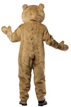 Teddy Bear Full Jumpsuit Costume with Head, Adult One Size